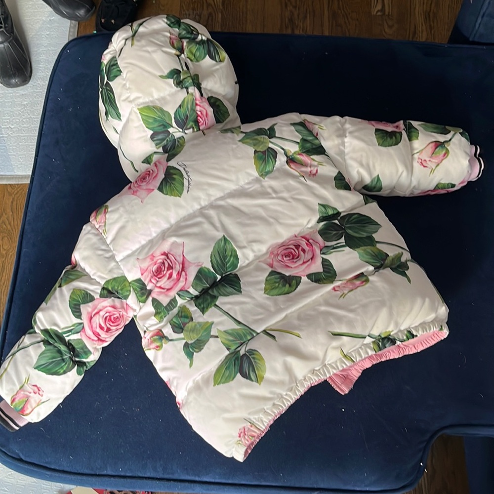 Dolce & Gabbana Reversible Rose Pink Kids Jacket